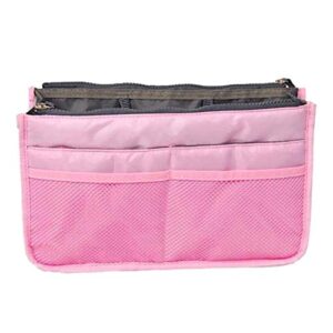 popblossom purse organizer insert handbag make up bag pouch purse pouch tidy & neat (light pink)