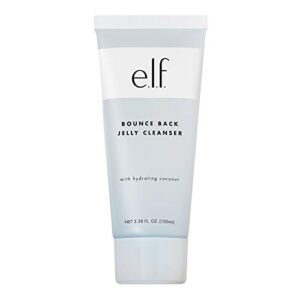 e.l.f. bounce back jelly cleanser gentle face wash, cucumber, 3.38 fl oz