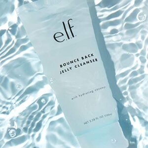 e.l.f. Bounce Back Jelly Cleanser Gentle Face Wash, Cucumber, 3.38 Fl Oz