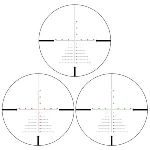 Sniper ZT5-27x50 FFP Scope Side Parallax Adjustment Glass Etched Reticle Red Green Illuminated with Scope Mount