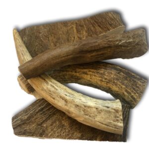 Top Dog Chews Premium Grade A Natural Shed Hard Moose Antler by The Pound. Variety Pack Brand! (1LB)