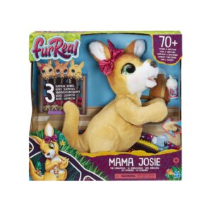 FurReal Friends Mama Josie The Kangaroo Interactive Pet Toy, 70+ Sounds & Reactions, Ages 4 & Up