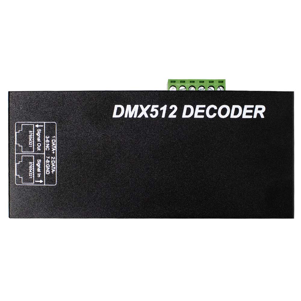 High Power Dmx Led Decoder Controller Led DMX 512 Dimmer Driver DC12V-24V for led rgb strip or lights (3 Channel(with digital display))