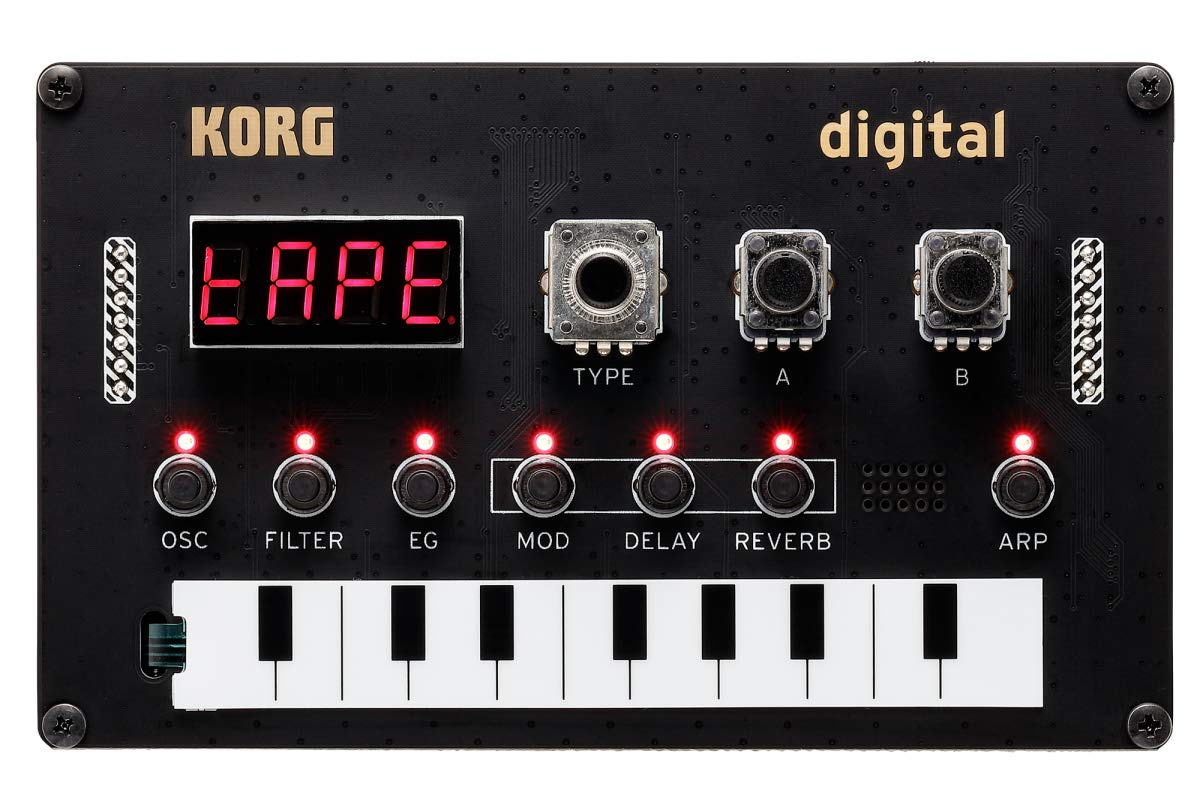 Korg Nu:tekt NTS-1 Programmable Synthesizer Kit Bundle with MIDI Cable and Austin Bazaar Polishing Cloth