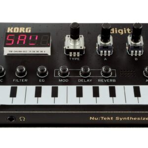 Korg Nu:tekt NTS-1 Programmable Synthesizer Kit Bundle with MIDI Cable and Austin Bazaar Polishing Cloth