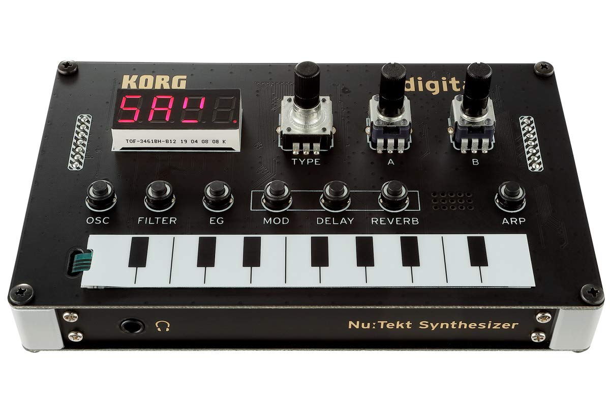 Korg Nu:tekt NTS-1 Programmable Synthesizer Kit Bundle with MIDI Cable and Austin Bazaar Polishing Cloth