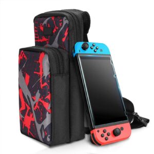 should bag carry back pack case for nintendo for switch accessories storage, crossbody bag backpack for travel carrying