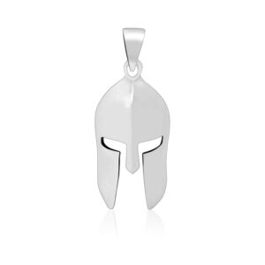 925 sterling silver spartan warrior fighter helmet 300 lacedaemon amulet pendant