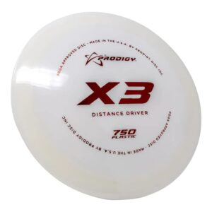 Prodigy Disc 750 X3 | Fast Disc Golf Driver | Overstable Flight for Long Drives | Very Durable 750 Plastic | Alternative to Innova Destroyer Disc Golf Driver | Colors May Vary