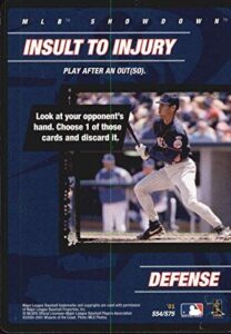 2001 mlb showdown strategy #s54 yankees player insult to injury mlb baseball trading card