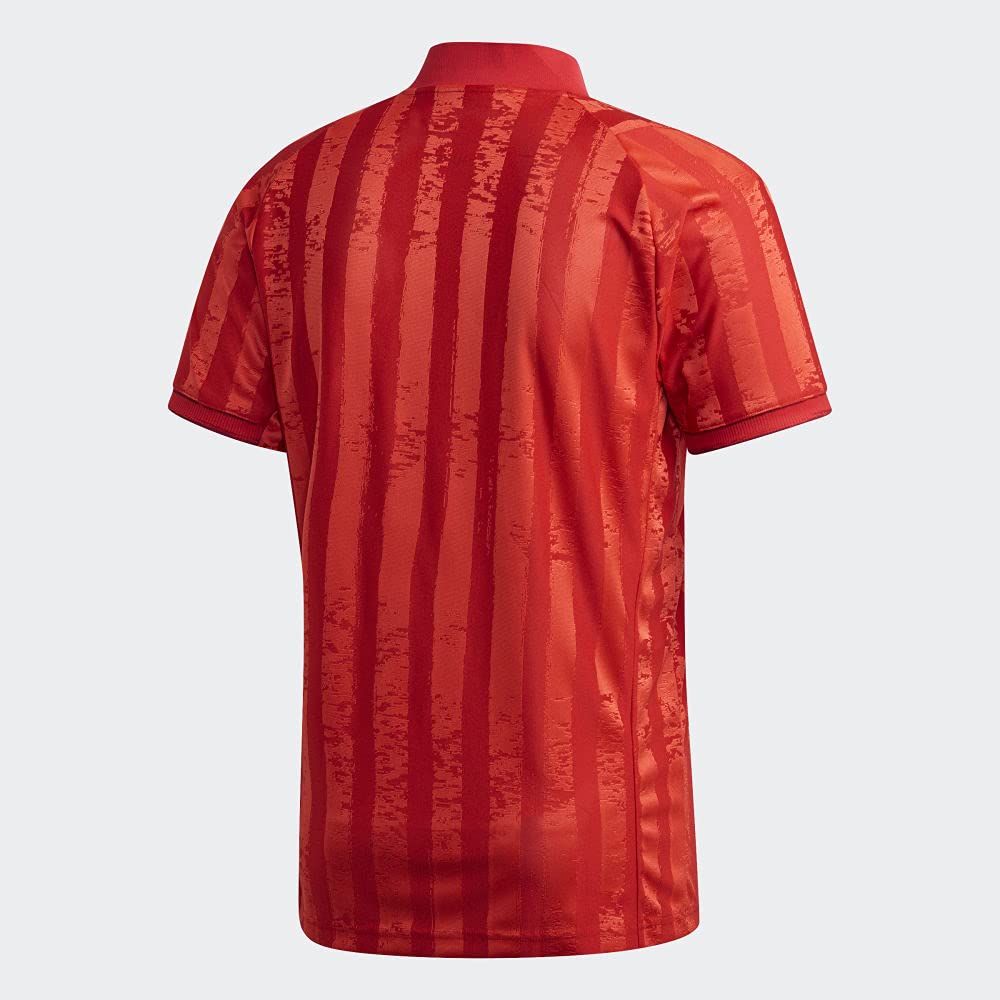 adidas Male Freelift Engineered Aeroready Tee , Scarlet/White , S