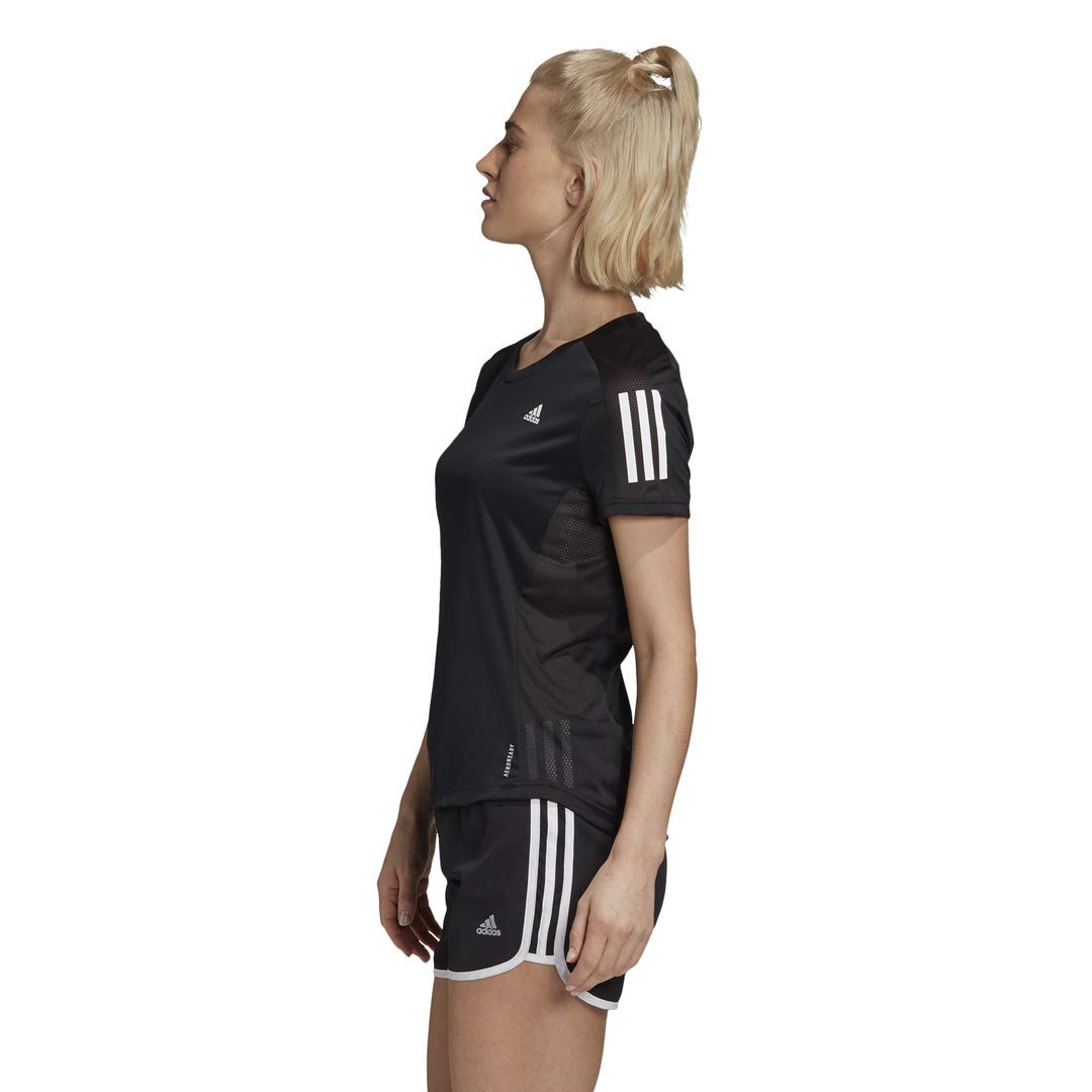 adidas Women's Own The Run Tee, Core Black, Small