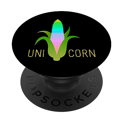 Uni-Corn Color Funny Rainbow Magical Vintage Food Lover Gift PopSockets Standard PopGrip