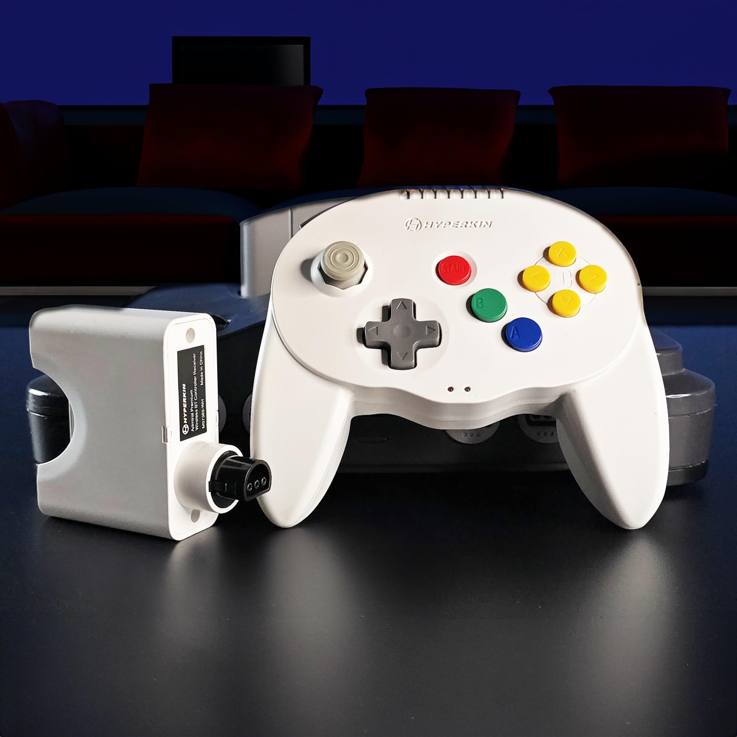 Hyperkin "Admiral" Premium BT Controller for N64 (White) - Nintendo 64