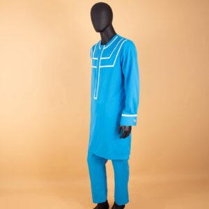 African Clothing for Men Dashiki Mens Outfits Shirts+ Ankara Pants Set Tracksuit Men Tribal Attire 12 10 L