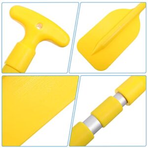 LIOOBO Canoe Paddle Kayak Paddles Retractable Lightweight Paddle Aluminum Alloy Telescopic Paddle Boat Accessories Yellow 1Pc