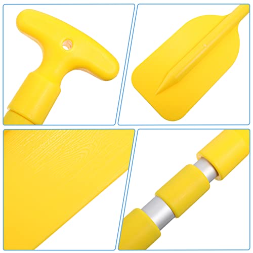 LIOOBO Canoe Paddle Kayak Paddles Retractable Lightweight Paddle Aluminum Alloy Telescopic Paddle Boat Accessories Yellow 1Pc