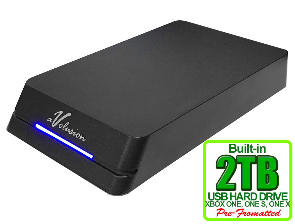 Avolusion HDDGear Pro 2TB (2000GB) 7200RPM 64MB Cache USB 3.0 External Gaming Hard Drive (for XBOX ONE X/S, Pre-Formatted) - 2 Year Warranty