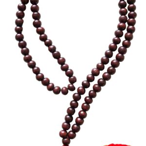 Rosewood mala beads necklace 108 buddhist prayer beads Red Sandalwood japa mala 10 Styles - Energized - w/ mala Pouch (8mm 108+1 Beads mala)