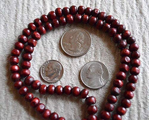 Rosewood mala beads necklace 108 buddhist prayer beads Red Sandalwood japa mala 10 Styles - Energized - w/ mala Pouch (8mm 108+1 Beads mala)