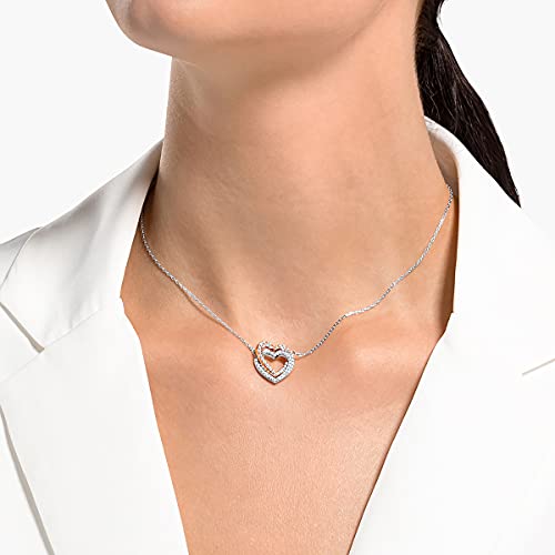 SWAROVSKI Hyperbola Pendant Necklace for Women, with a Mixed Metal Plated Finish and Clear Crystal Pavé