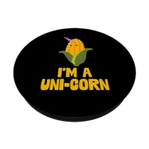 I'm A Uni-Corn Funny Rainbow Magical Uni-Corn Lover Gift PopSockets Standard PopGrip