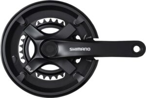 shimano fc-ty501-2 crankset 7/8-speed 175mm 46-30t black