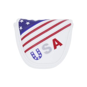 HISTAR Stars and Stripes Magnetic Closure Golf Mallet Putter Head Covers for Odyssey Scotty USA