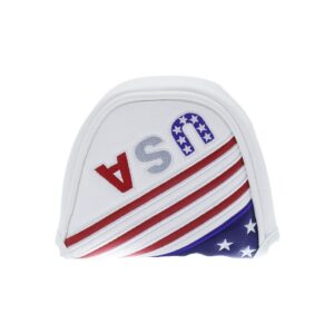 HISTAR Stars and Stripes Magnetic Closure Golf Mallet Putter Head Covers for Odyssey Scotty USA