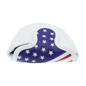 HISTAR Stars and Stripes Magnetic Closure Golf Mallet Putter Head Covers for Odyssey Scotty USA