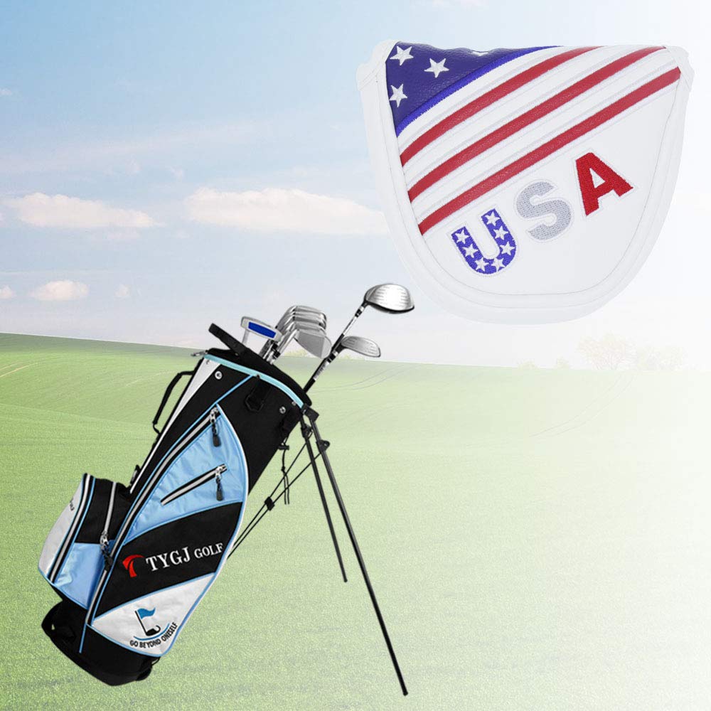 HISTAR Stars and Stripes Magnetic Closure Golf Mallet Putter Head Covers for Odyssey Scotty USA