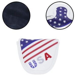 HISTAR Stars and Stripes Magnetic Closure Golf Mallet Putter Head Covers for Odyssey Scotty USA