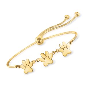 ross-simons paw print bolo bracelet