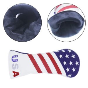 HISTAR USA Flag Driver Cover Golf Headcover for Taylormade Odyssey