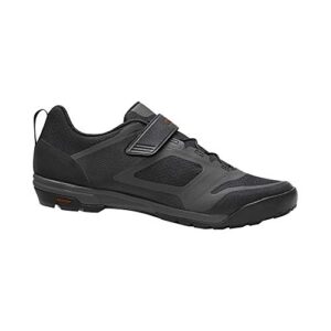 giro ventana fastlace cycling shoe - men's black/dark shadow 44