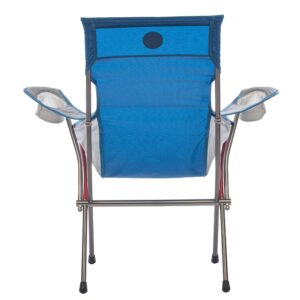 Big Agnes Big Six Armchair - High & Wide Luxury Camp Chair, Blue/Gray