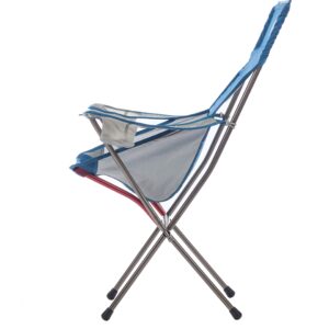 Big Agnes Big Six Armchair - High & Wide Luxury Camp Chair, Blue/Gray