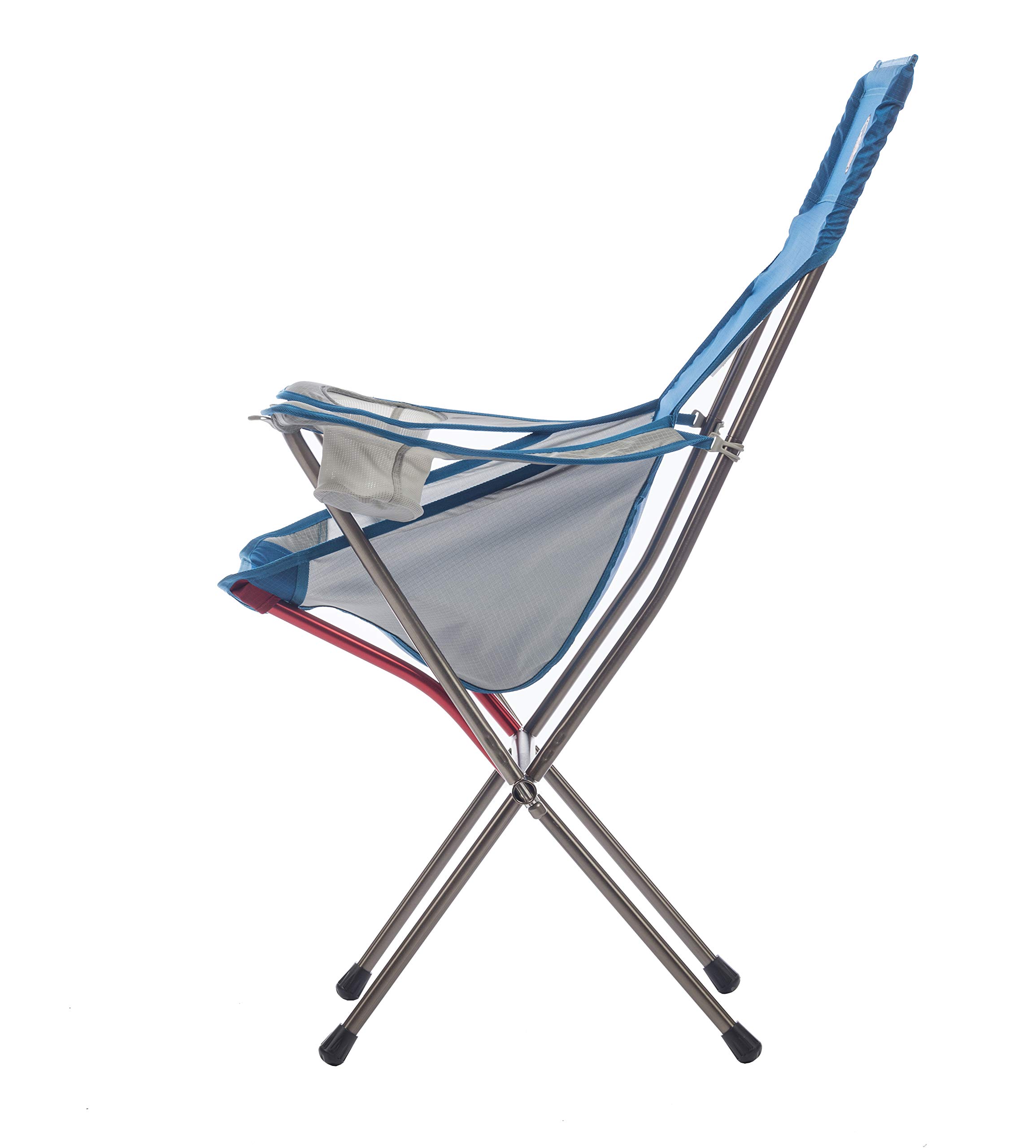 Big Agnes Big Six Armchair - High & Wide Luxury Camp Chair, Blue/Gray