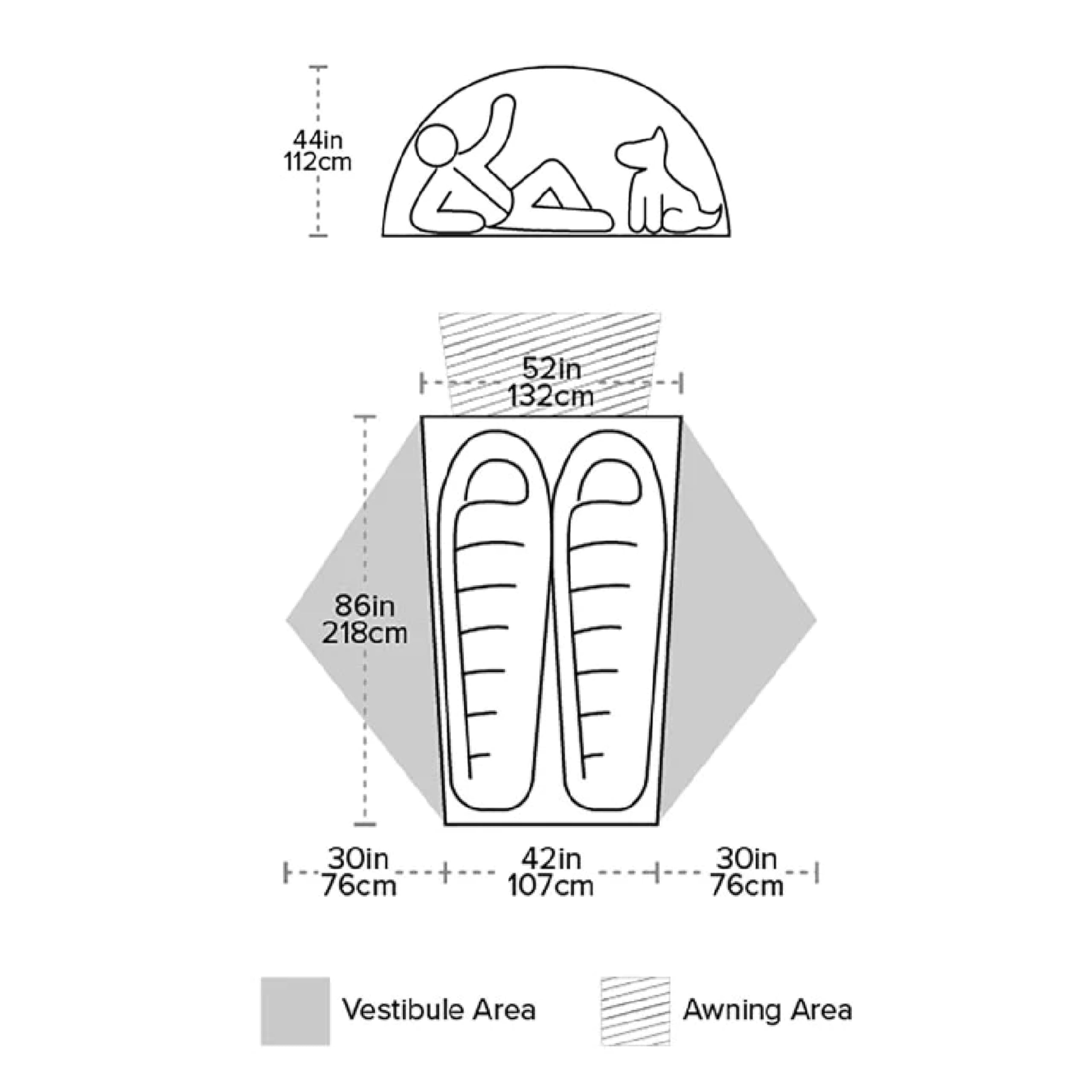 Big Agnes Salt Creek SL Backpacking Tent, 2 Person