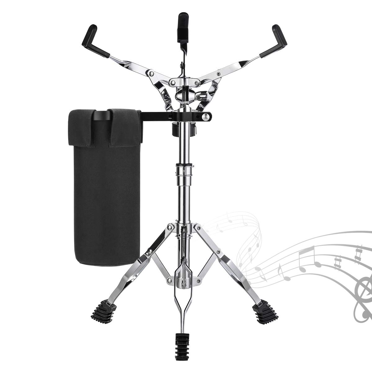 LOLUNUT Snare Drum Stand with Drum Sticks Holder,Adjustable Practice Drum Stand for 10-14 Inch Drum Pad,Snare Drum Beginners