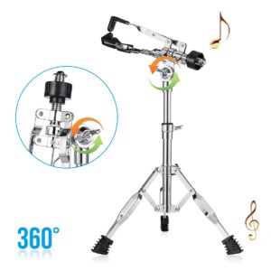 LOLUNUT Snare Drum Stand with Drum Sticks Holder,Adjustable Practice Drum Stand for 10-14 Inch Drum Pad,Snare Drum Beginners