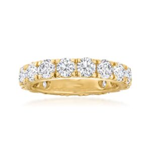 ross-simons diamond eternity band made in 14kt yellow gold