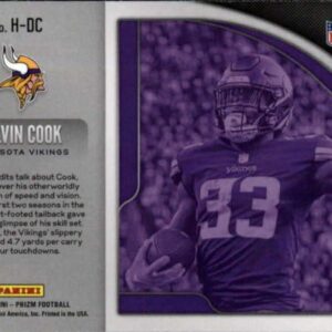 2019 Painin Prizm Hype #14 Dalvin Cook Minnesota Vikings Official NFL Football Trading Card in Raw (NM or Better) Condition