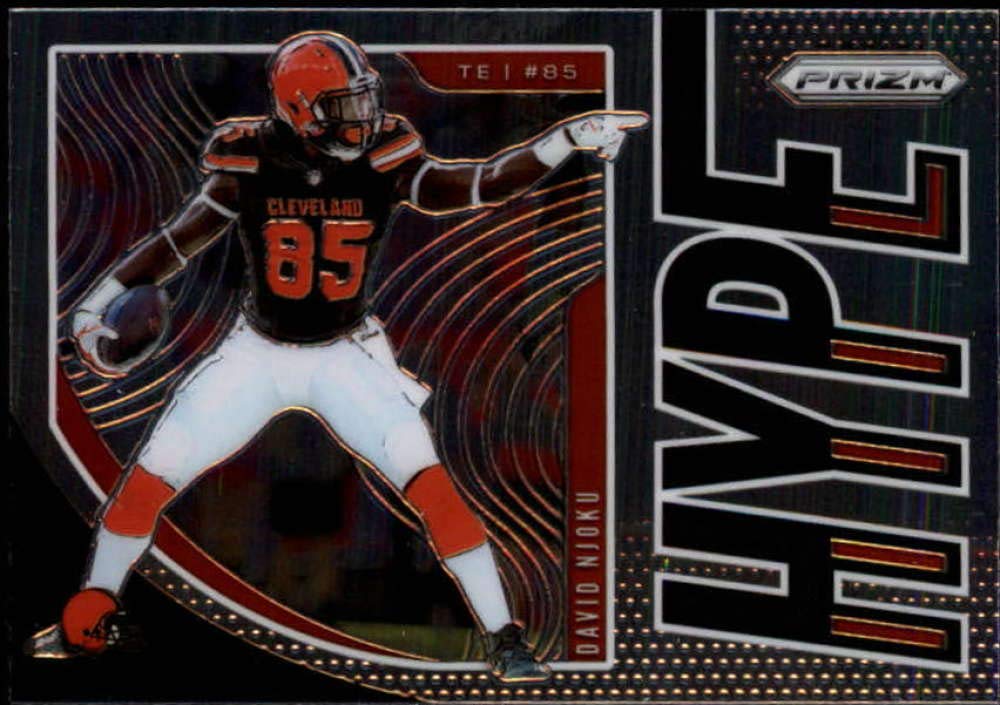 2019 Painin Prizm Hype #3 David Njoku Cleveland Browns Official NFL Football Trading Card in Raw (NM or Better) Condition