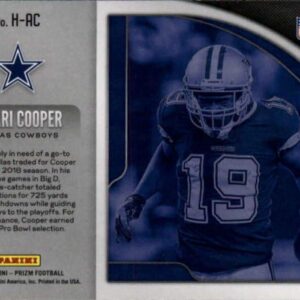 2019 Painin Prizm Hype #13 Amari Cooper Dallas Cowboys Official NFL Football Trading Card in Raw (NM or Better) Condition