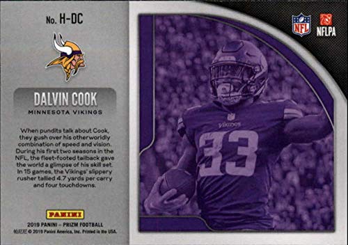 2019 Prizm NFL Hype #14 Dalvin Cook Minnesota Vikings Official Panini Football Trading Card