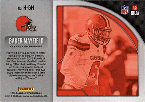 2019 Prizm NFL Hype #11 Baker Mayfield Cleveland Browns Official Panini Football Trading Card