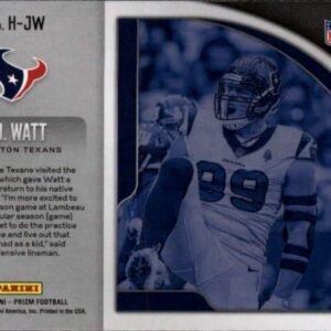 2019 Prizm NFL Hype #5 J.J. Watt Houston Texans Official Panini Football Trading Card