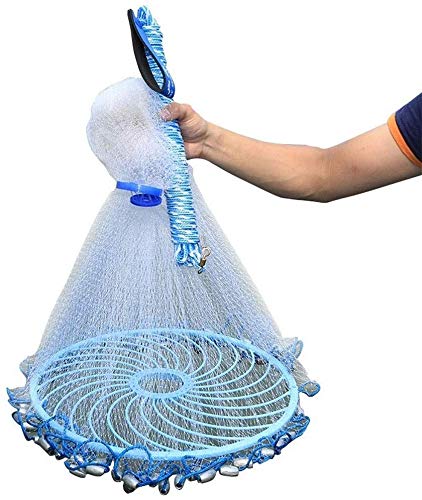 Zjnhl Fishing Equipment/Hand Net Half Finger Small Mesh A Variety of Materials A Variety (Edition : Height 3.6m Galvanized Pendant) (Size : Height 1.8m Galvanized Pendant)