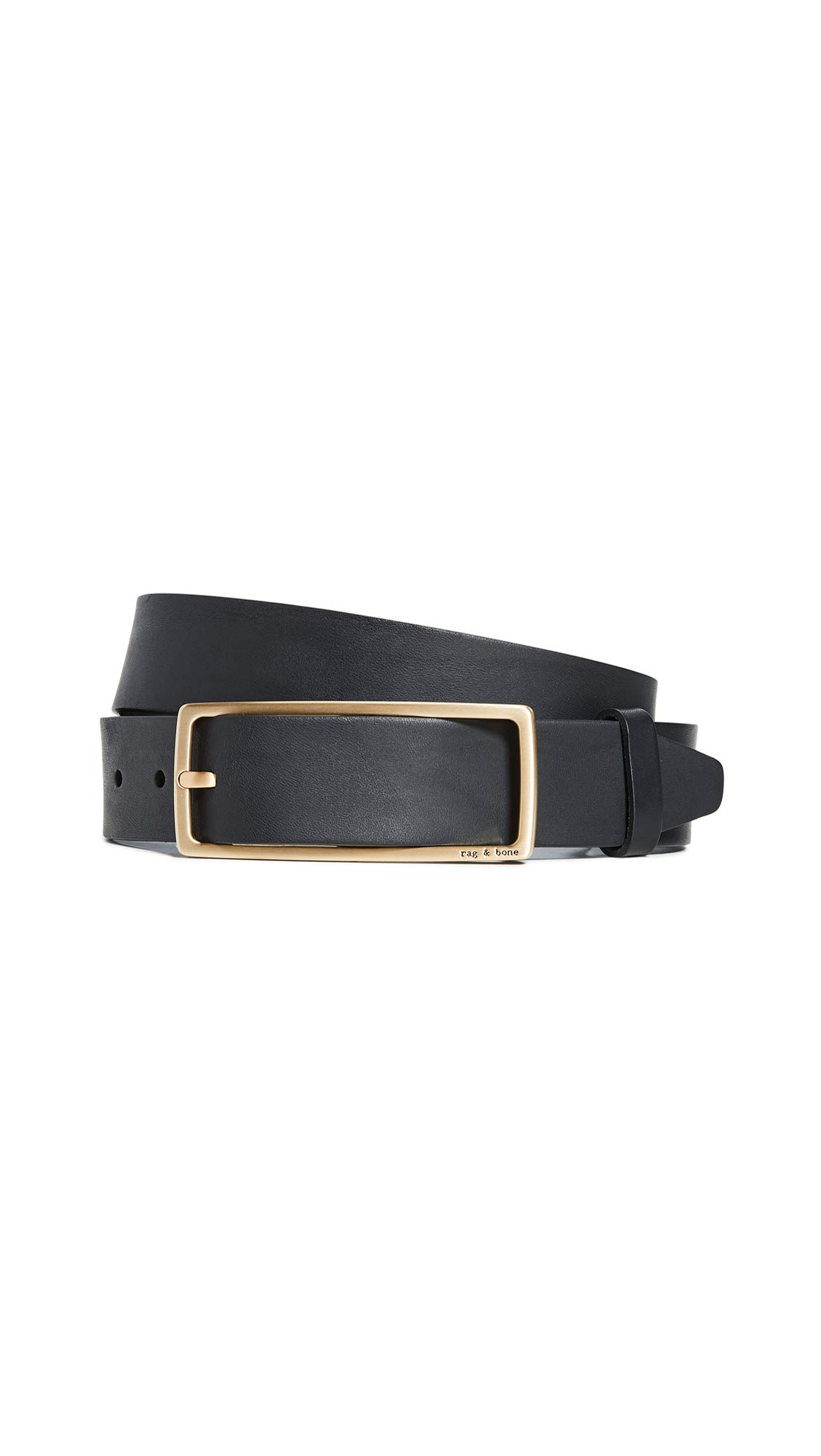 rag & bone Women's Rebound Belt, Black, XS